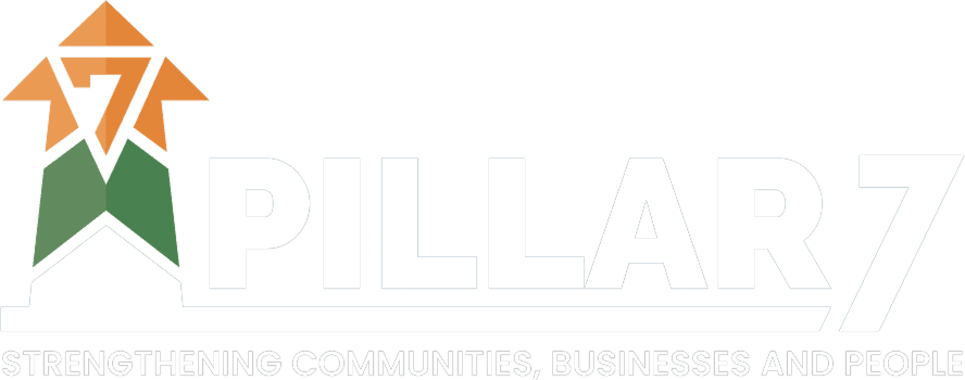Logo with the word 'PILLAR' and smaller text below it.